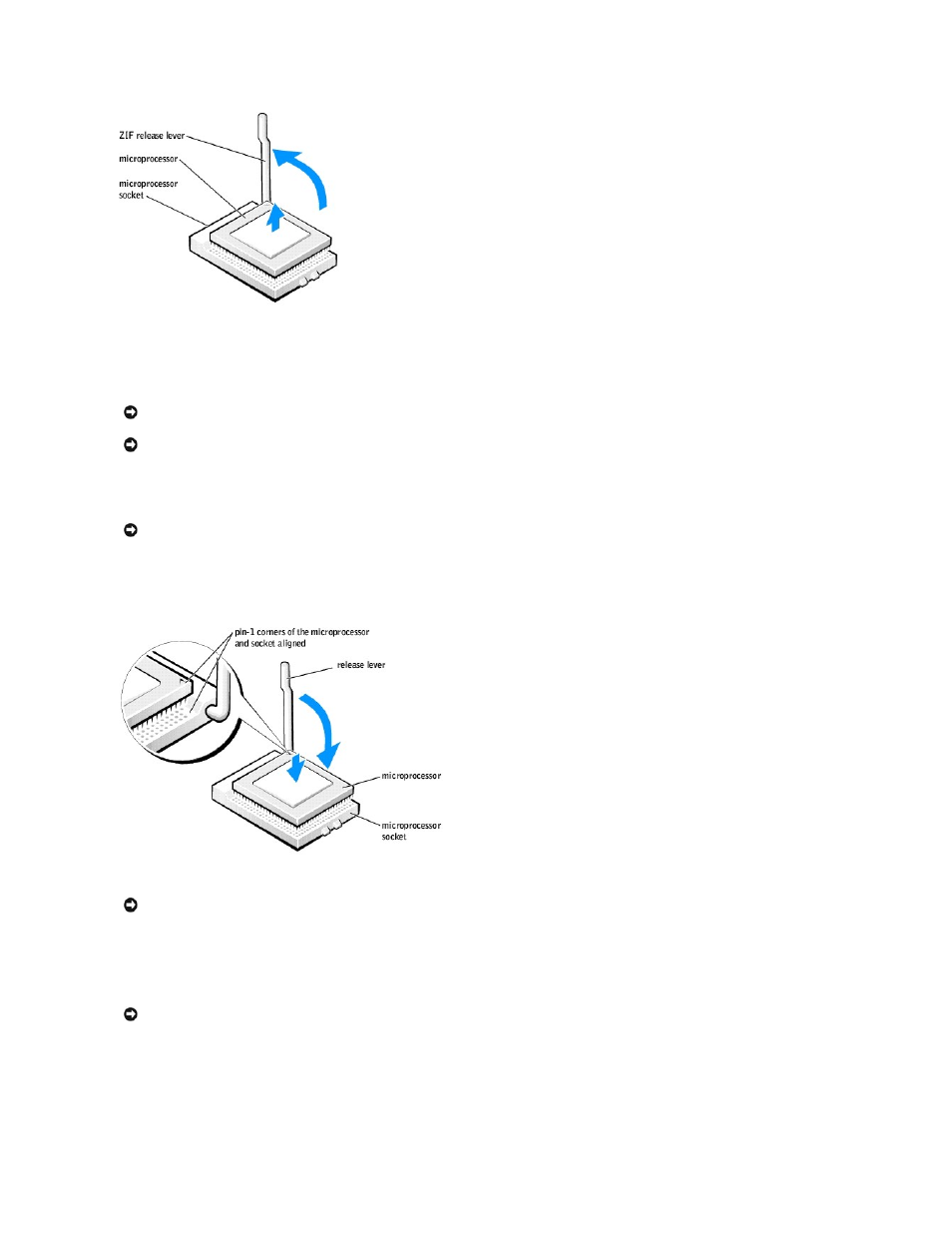 Installing the microprocessor | Dell Dimension 4600 User Manual | Page 25 / 44