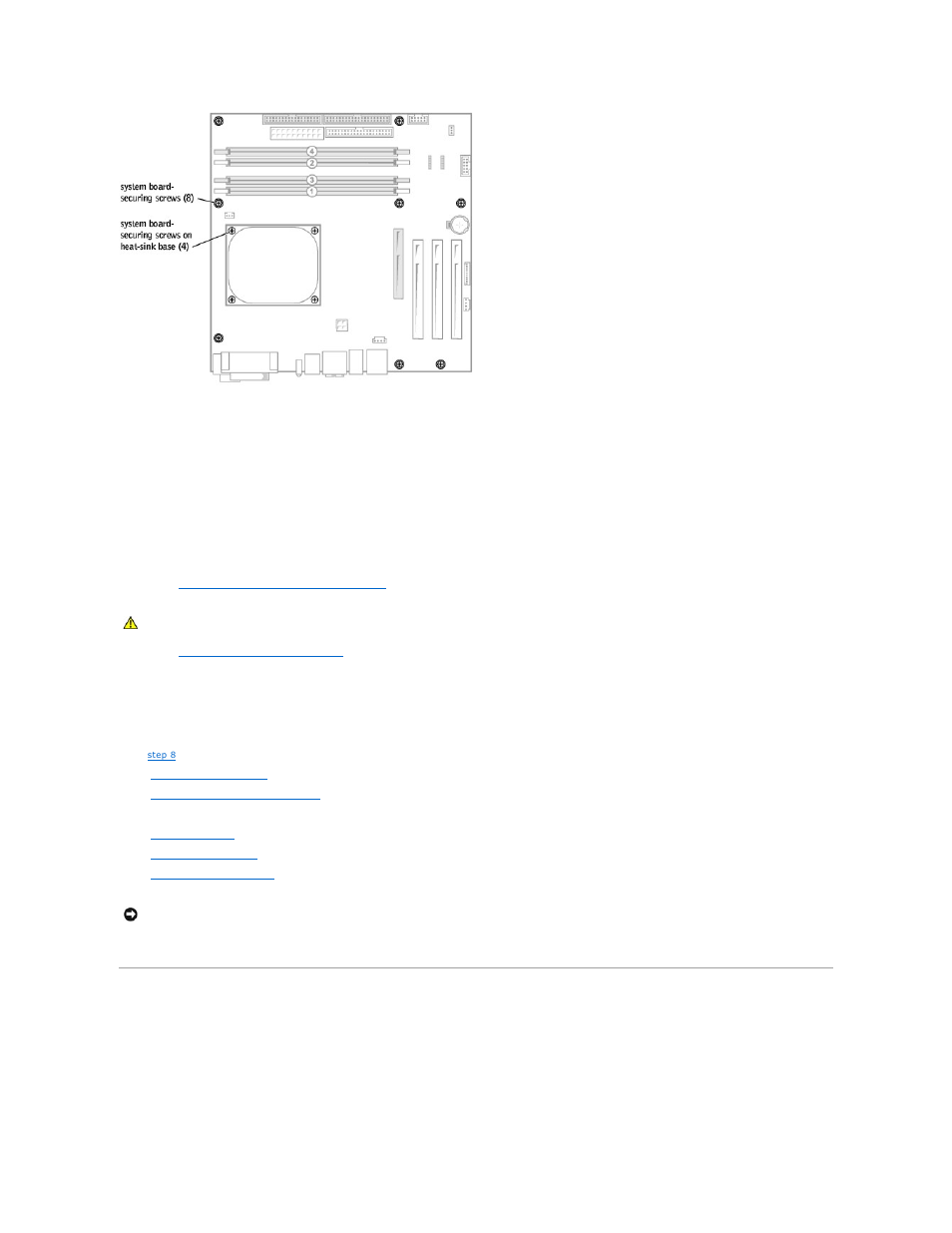 Power supply, Installing the system board, Removing the power supply | Dell Dimension 4600 User Manual | Page 28 / 44