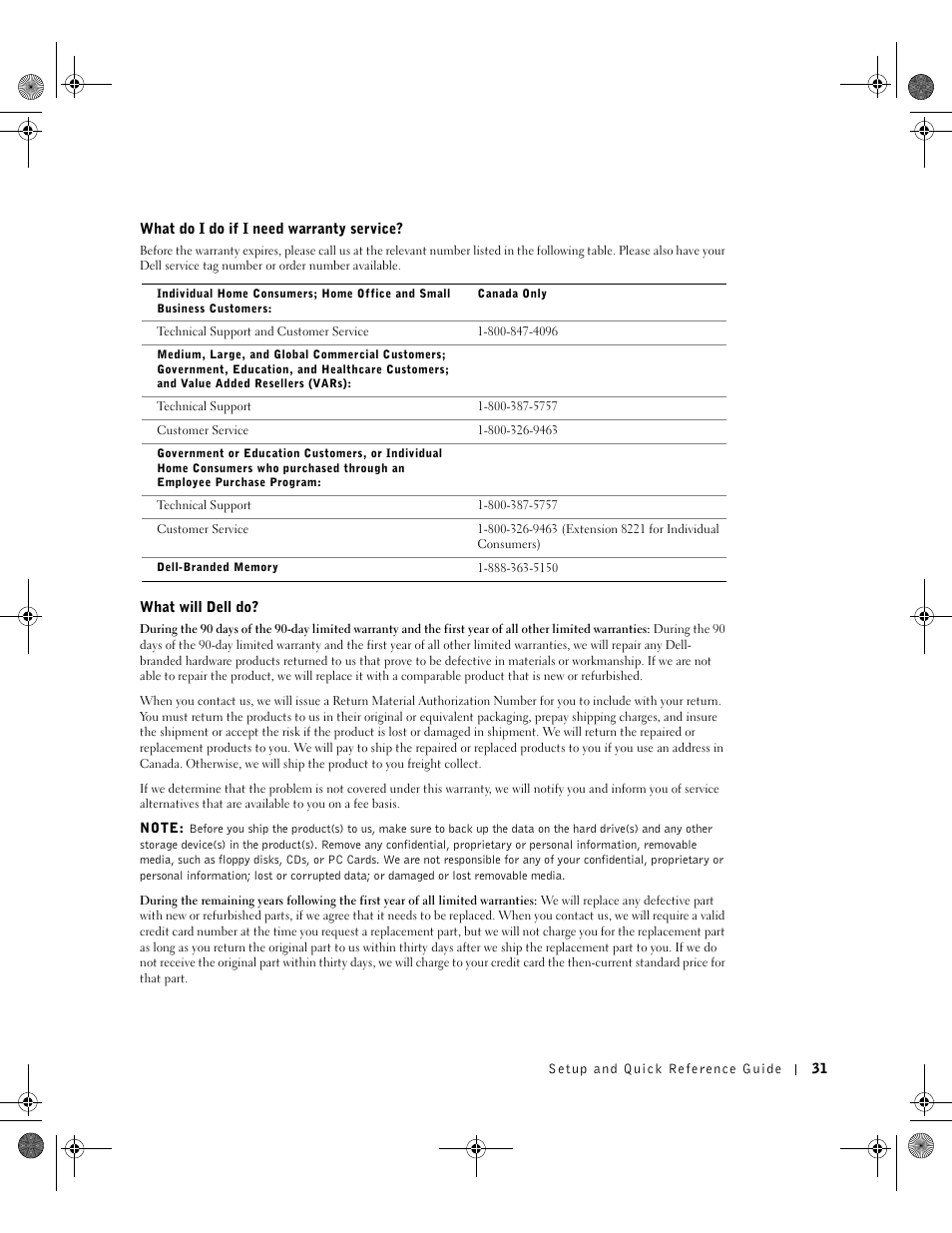 Dell OptiPlex GX270 User Manual | Page 31 / 38