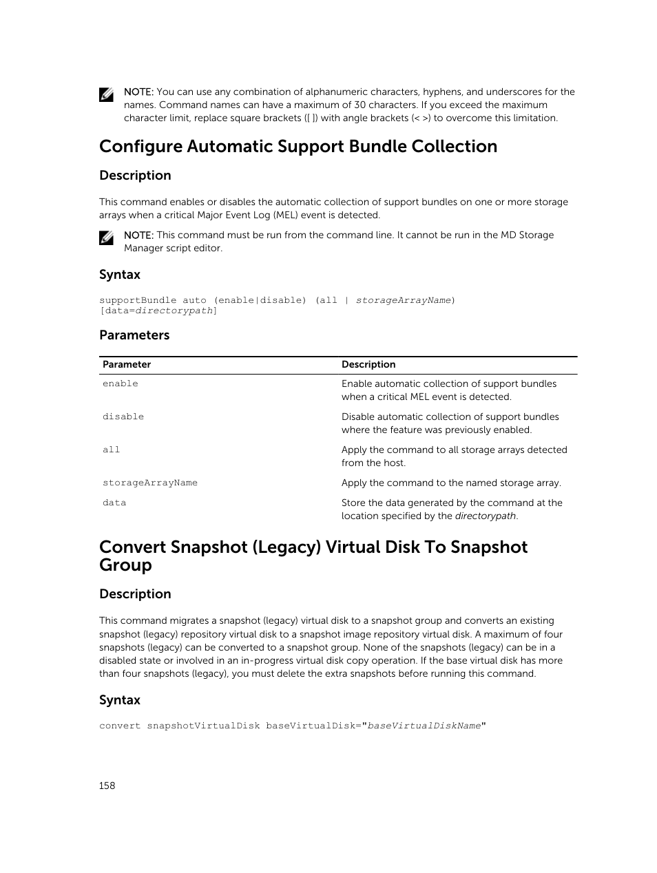 Configure automatic support bundle collection | Dell PowerVault MD3420 User Manual | Page 158 / 405