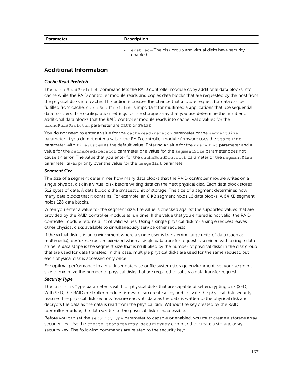 Additional information | Dell PowerVault MD3420 User Manual | Page 167 / 405