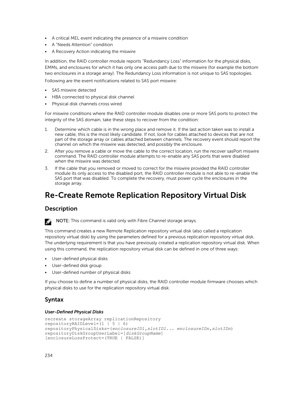 Description, Syntax | Dell PowerVault MD3420 User Manual | Page 234 / 405