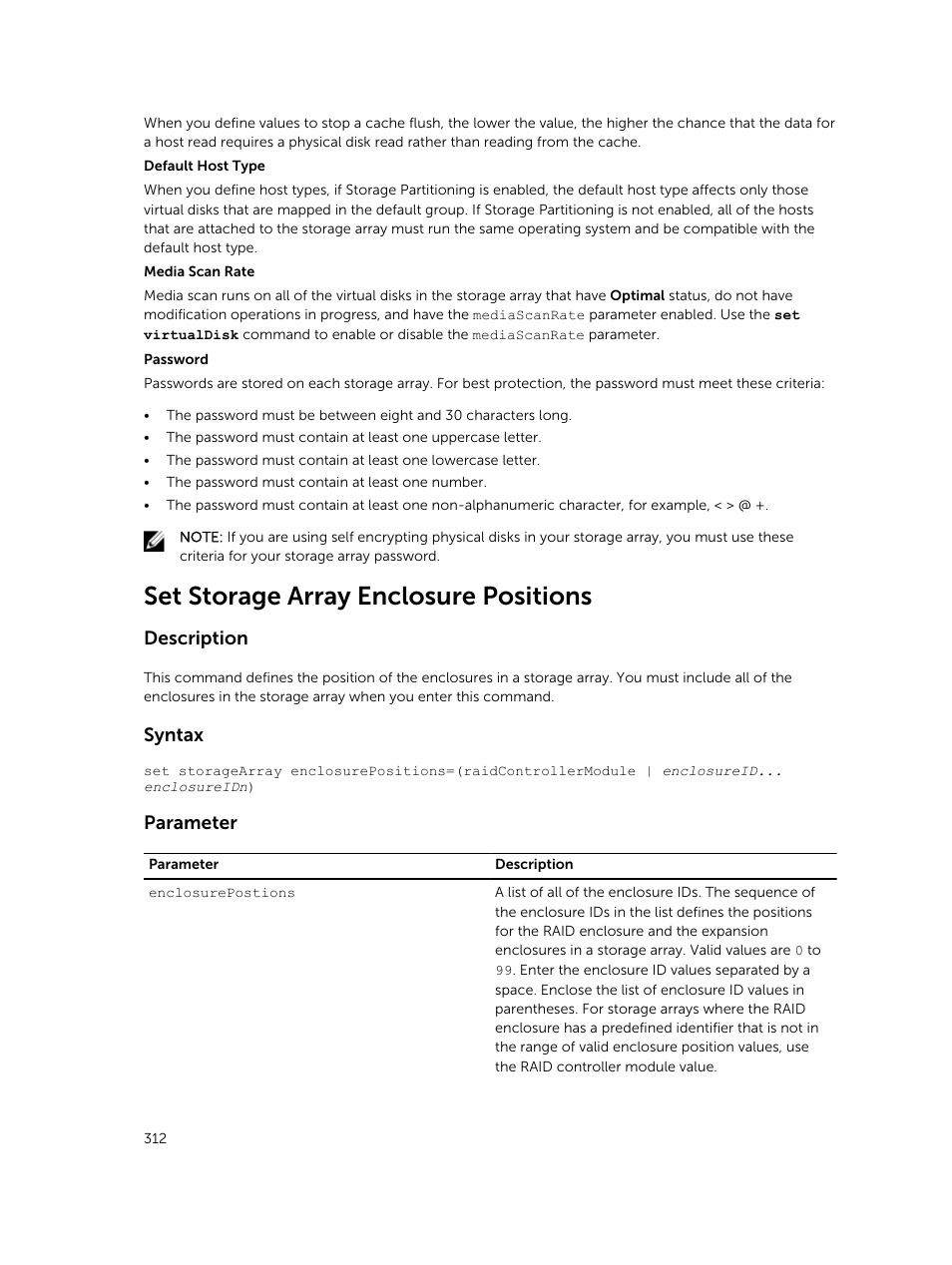 Set storage array enclosure positions | Dell PowerVault MD3420 User Manual | Page 312 / 405