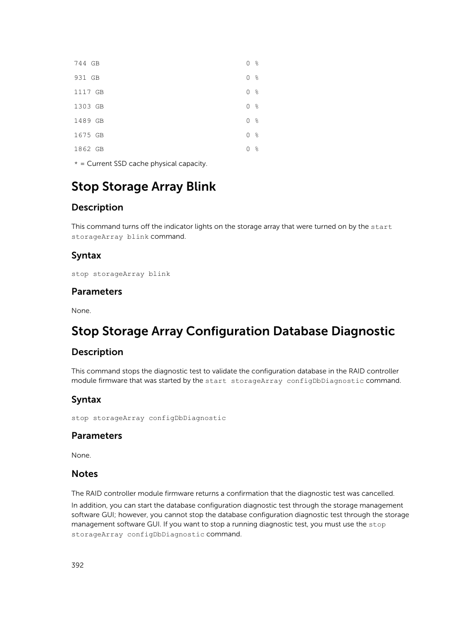 Stop storage array blink | Dell PowerVault MD3420 User Manual | Page 392 / 405