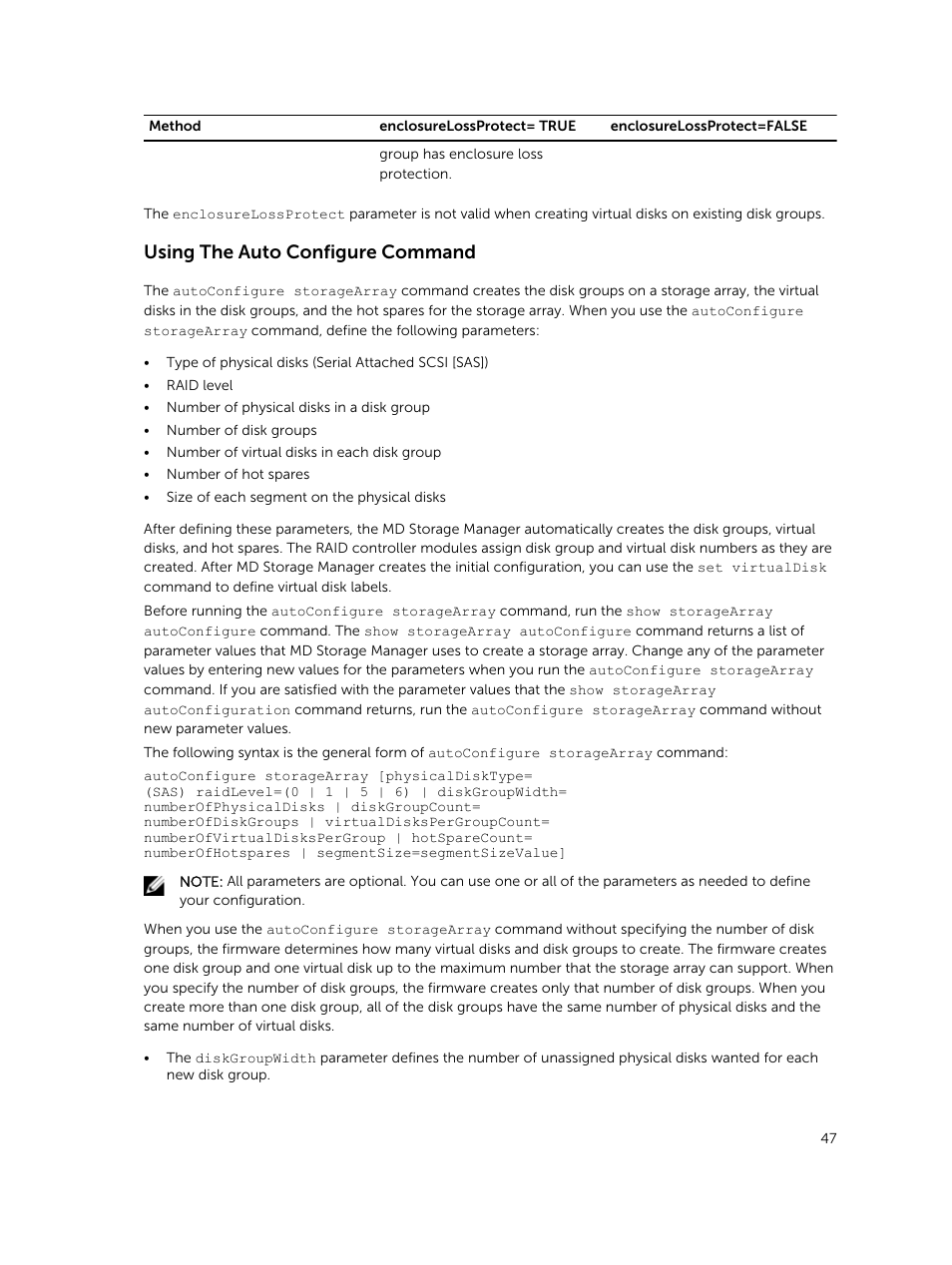 Using the auto configure command | Dell PowerVault MD3420 User Manual | Page 47 / 405