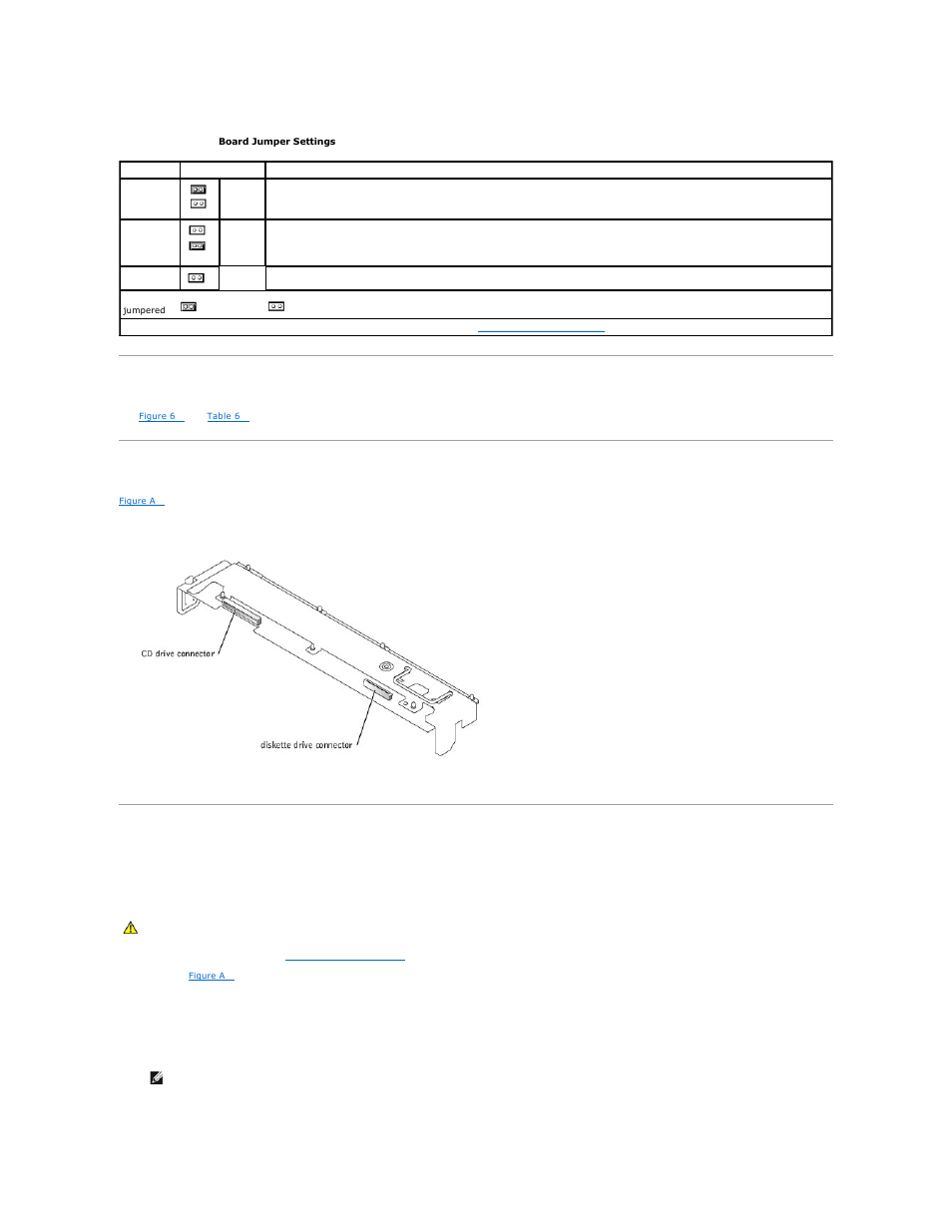 System board connectors, Scsi backplane board connectors, Disabling a forgotten password | Table a, For the designations, default settings, and | Dell PowerEdge 1650 User Manual | Page 3 / 63