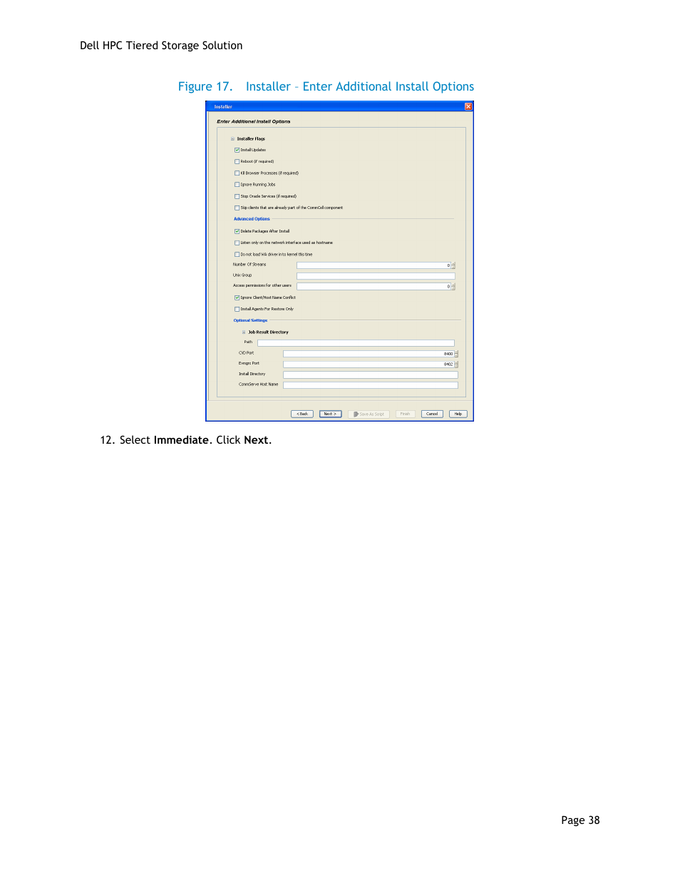 Figure 17, Installer – enter additional install options | Dell POWEREDGE R710 User Manual | Page 40 / 63