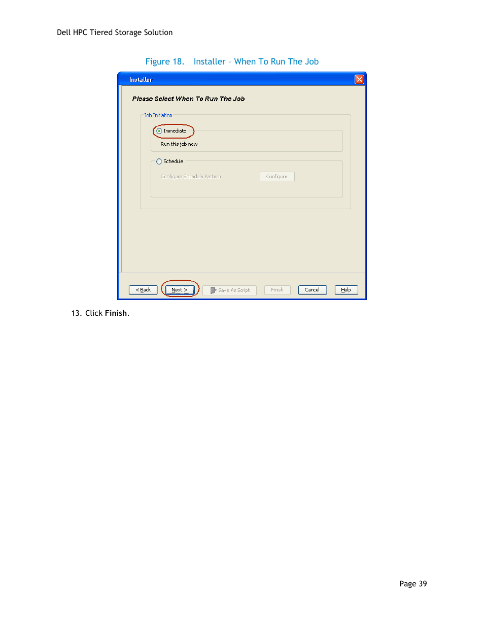 Figure 18, Installer – when to run the job | Dell POWEREDGE R710 User Manual | Page 41 / 63