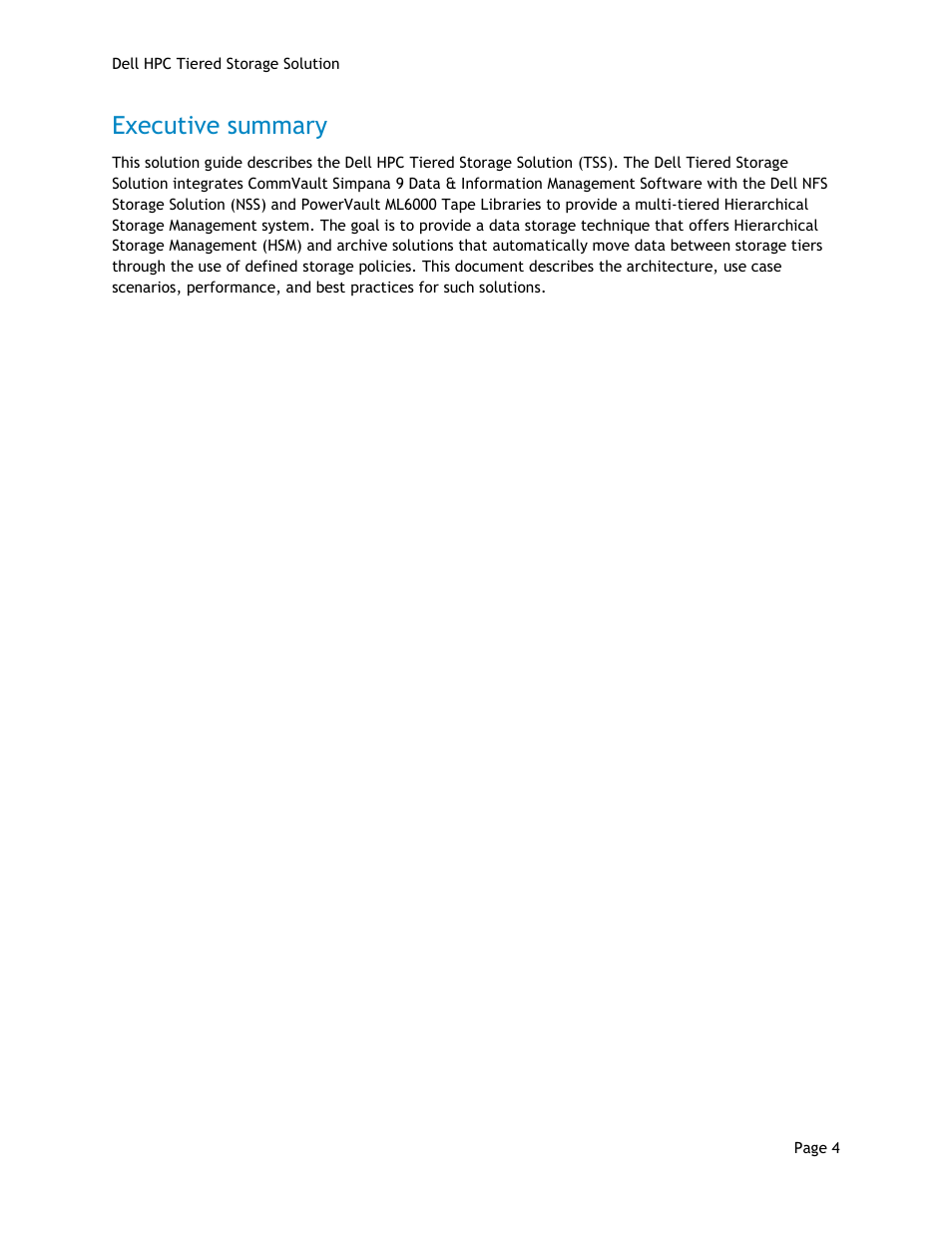 Executive summary | Dell POWEREDGE R710 User Manual | Page 6 / 63