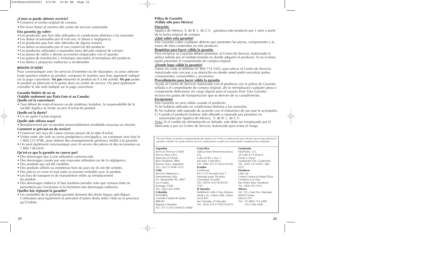 Black & Decker D1200 User Manual | Page 12 / 13