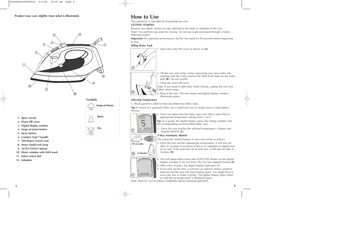 How to use | Black & Decker D1200 User Manual | Page 3 / 13