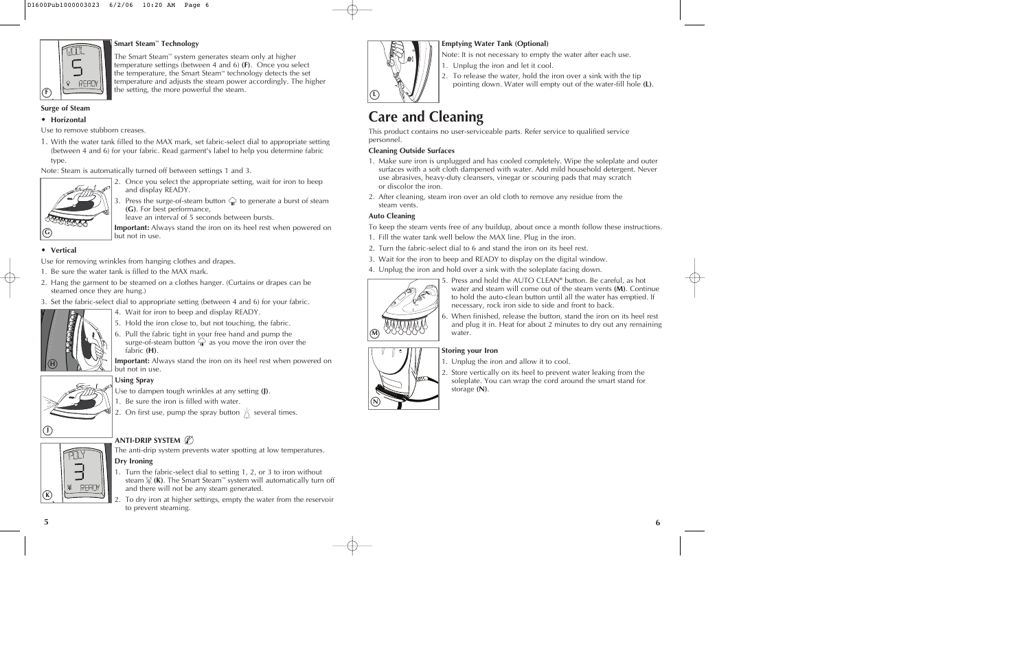 Care and cleaning | Black & Decker D1200 User Manual | Page 4 / 13
