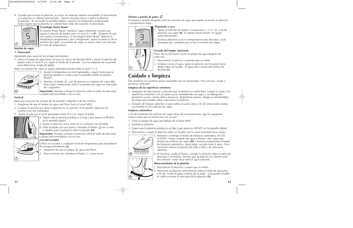 Cuidado y limpieza | Black & Decker D1200 User Manual | Page 7 / 13