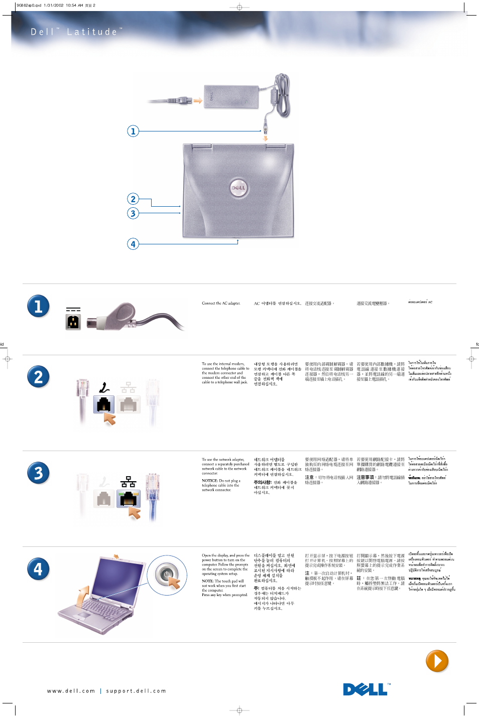 D<»ll | Dell Latitude C840 User Manual | Page 2 / 2