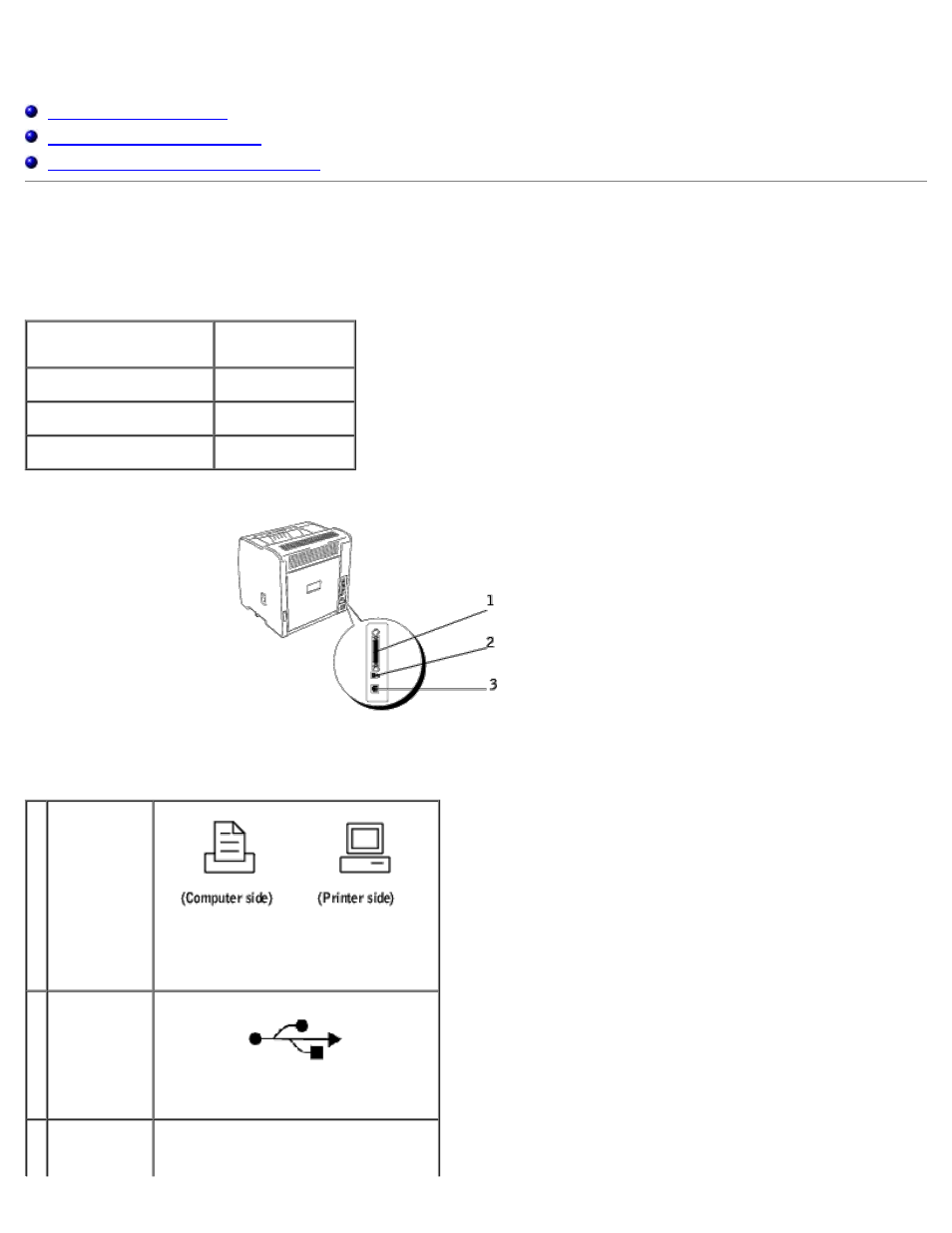 Connecting your printer, Choosing the right cable | Dell 3000cn Color Laser Printer User Manual | Page 37 / 194