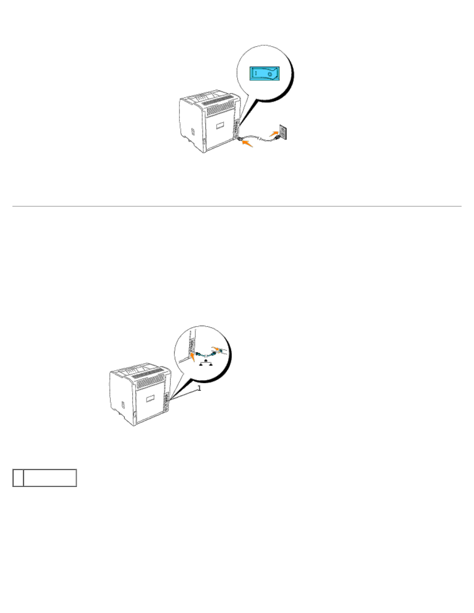 Connecting the printer to the network, Turn on the printer | Dell 3000cn Color Laser Printer User Manual | Page 39 / 194