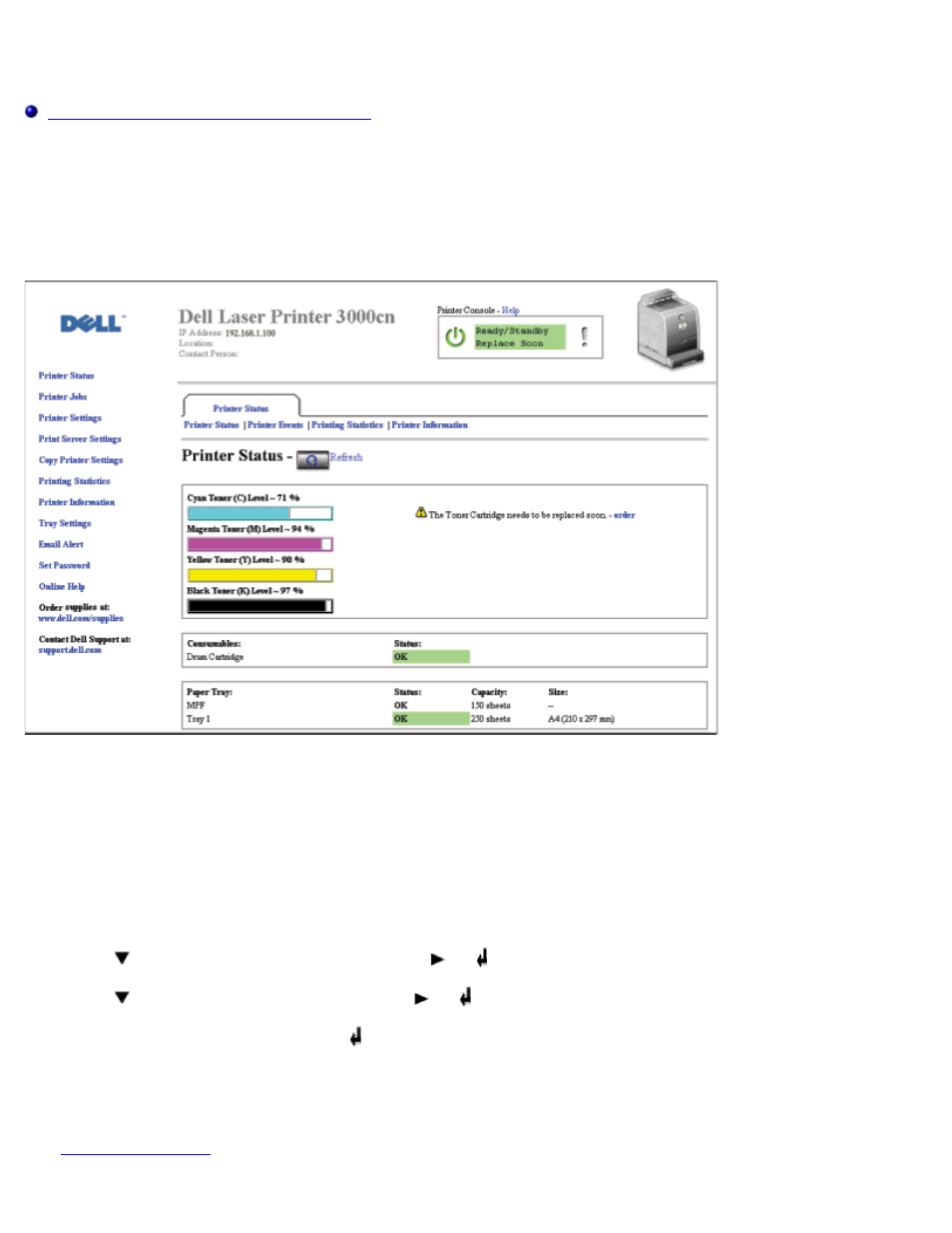 Dell printer configuration web tool | Dell 3000cn Color Laser Printer User Manual | Page 7 / 194