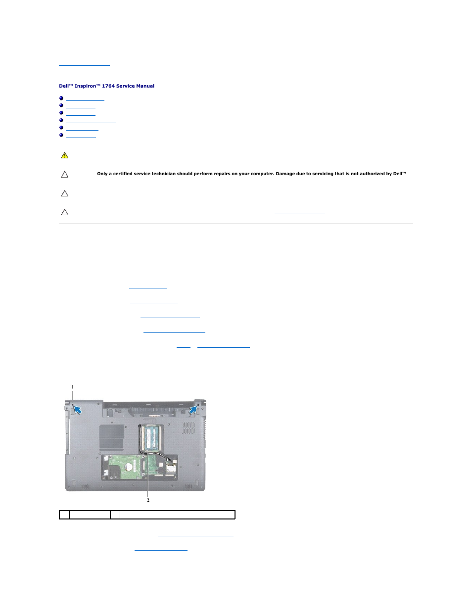 Display, Display assembly, Removing the display assembly | Dell Inspiron 1764 (Early 2010) User Manual | Page 19 / 57