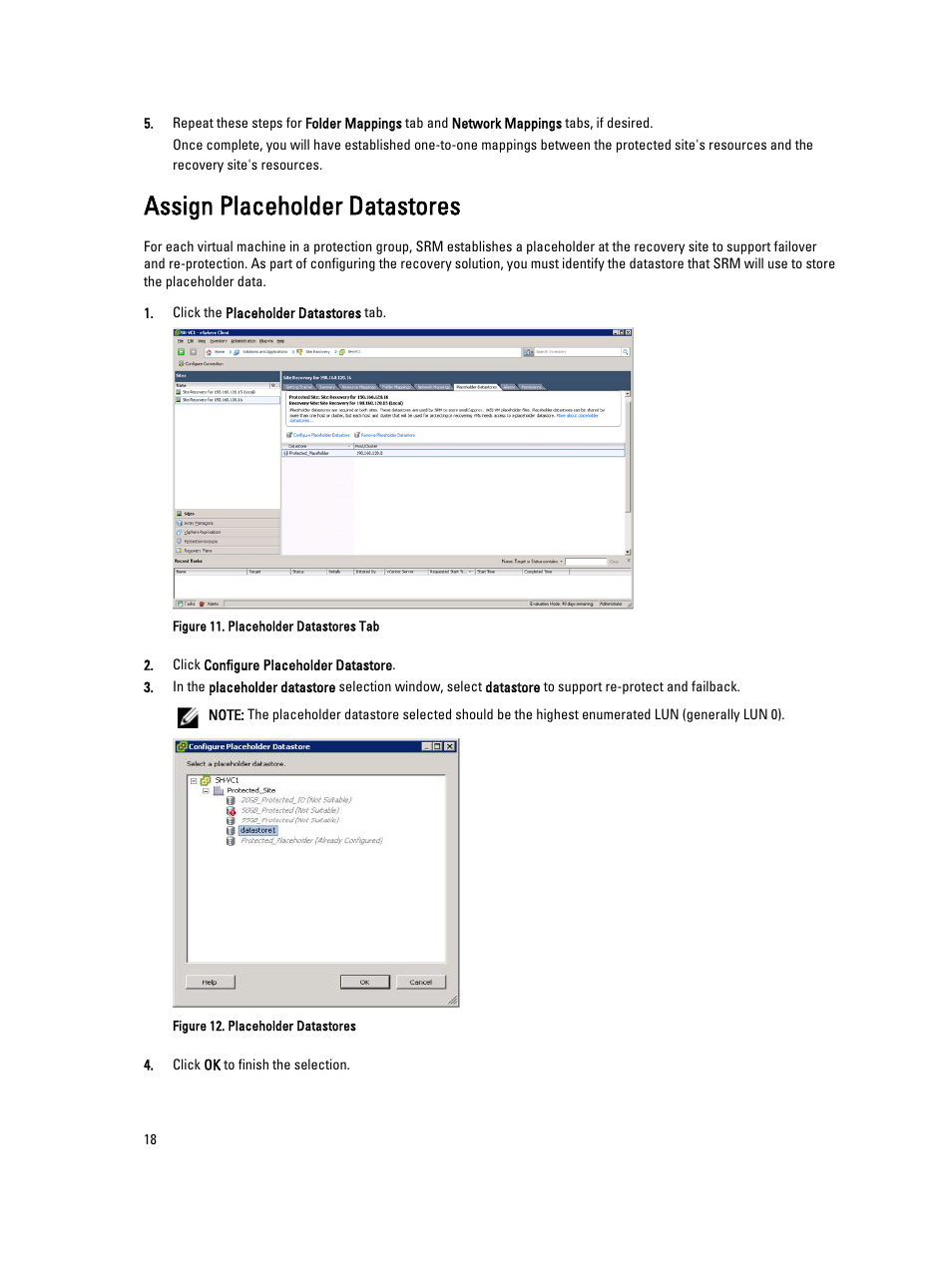 Assign placeholder datastores | Dell PowerVault MD3800f User Manual | Page 18 / 33