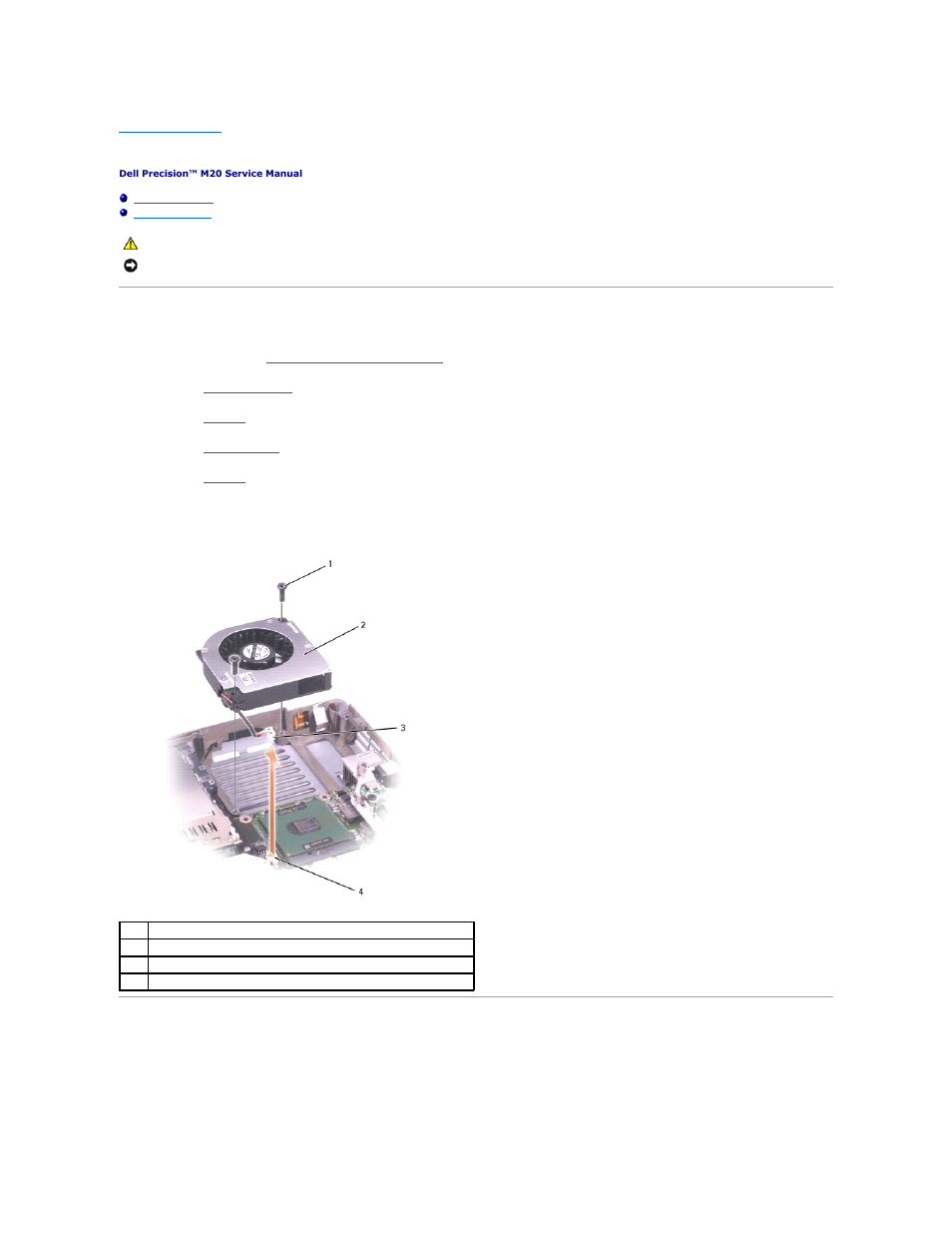 Removing the fan, Installing the fan | Dell Precision M20 User Manual | Page 18 / 47