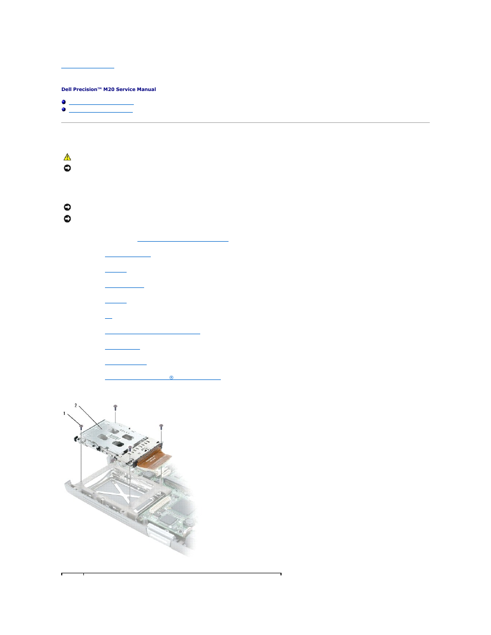 System board, Removing the system board | Dell Precision M20 User Manual | Page 35 / 47