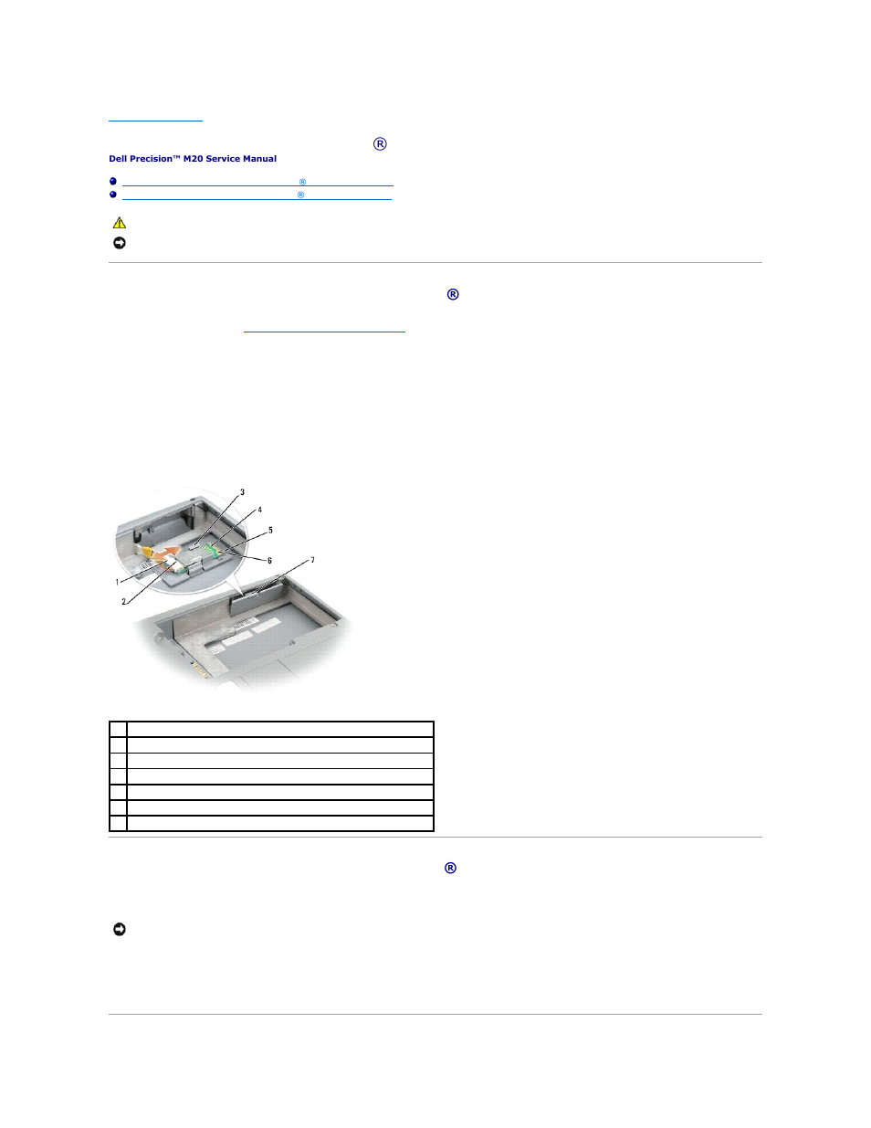 Internal card with bluetooth ® wireless technology | Dell Precision M20 User Manual | Page 6 / 47