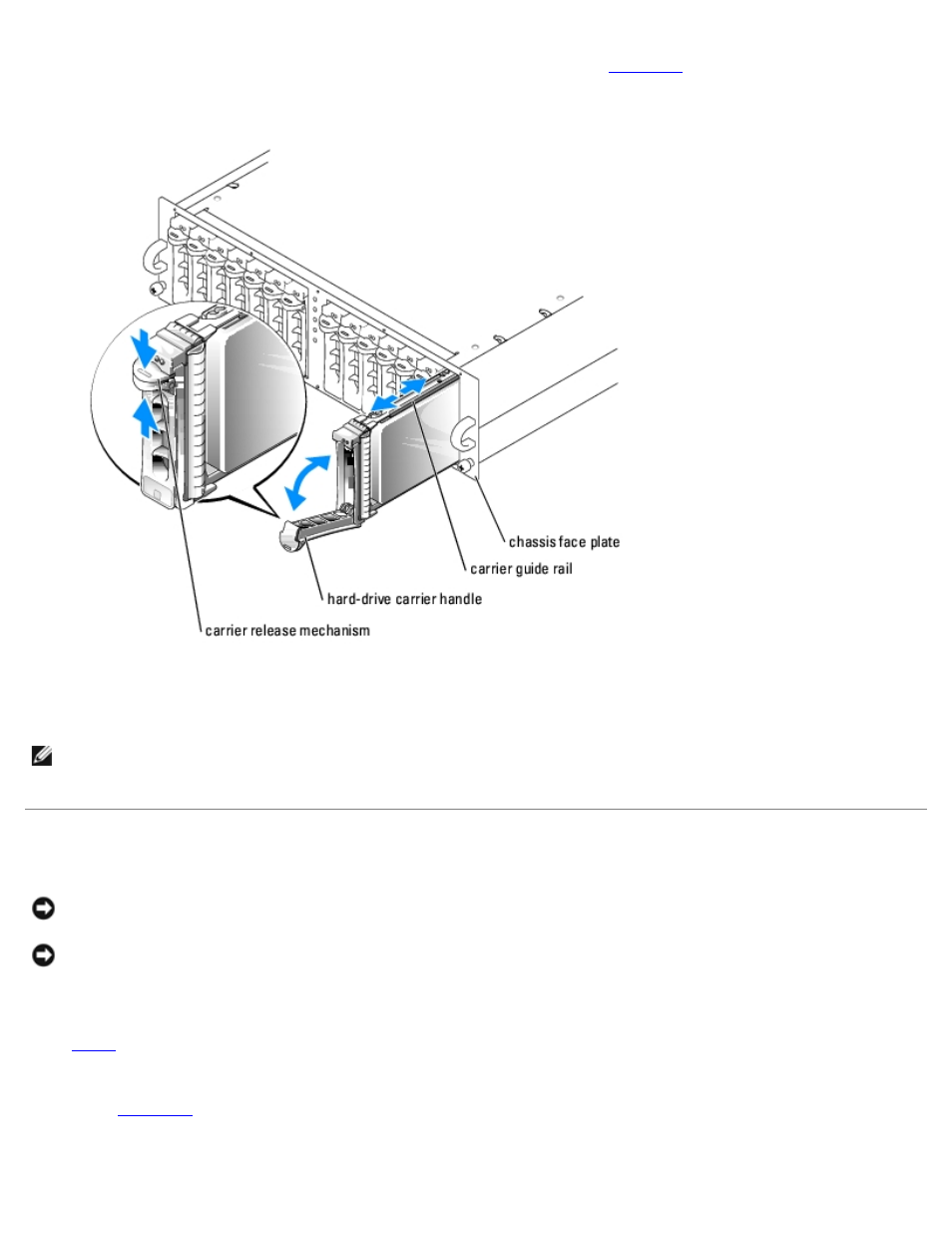 Installing hard drives | Dell PowerVault 221S (SCSI) User Manual | Page 19 / 55