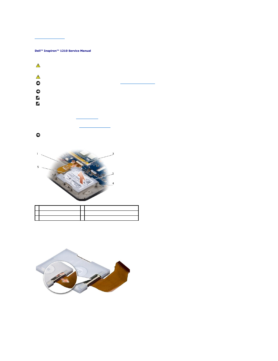 Replacing the hard drive | Dell Inspiron Mini 12 (1210, Late 2008) User Manual | Page 18 / 38