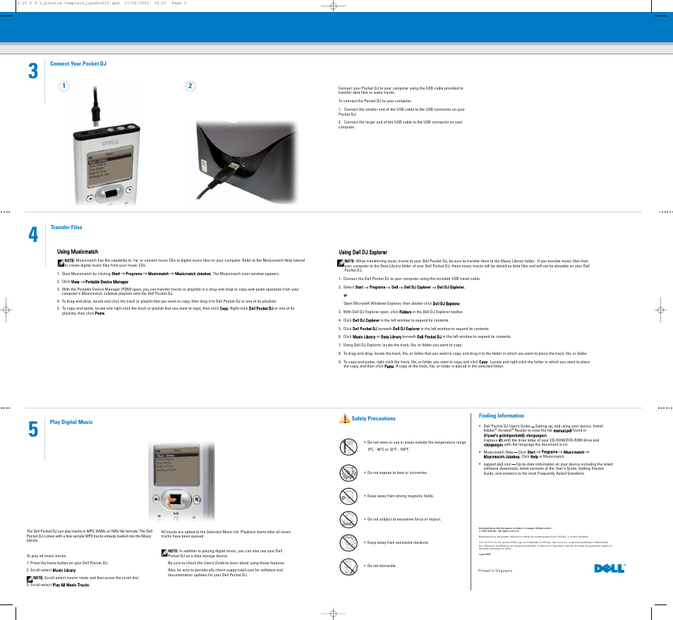 Dell Pocket DJ User Manual | Page 2 / 2