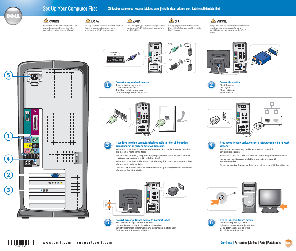 Dell Dimension 8300 User Manual | 2 pages