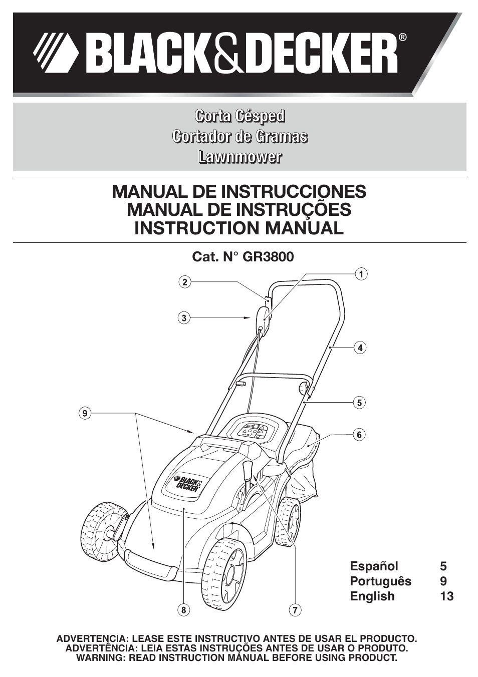 Black & Decker GR3800 User Manual | 17 pages