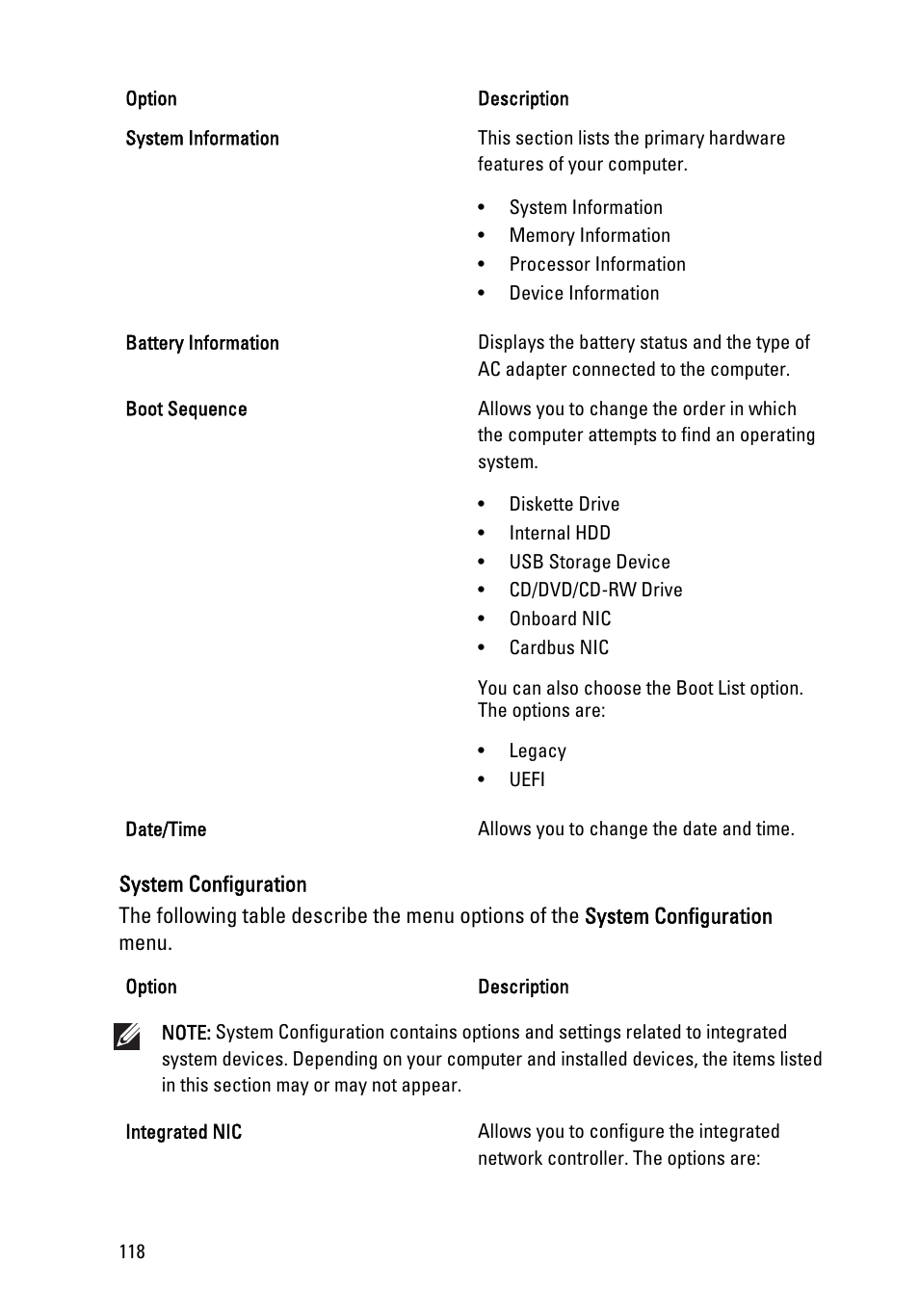 Dell Precision M6600 (Mid 2011) User Manual | Page 118 / 136