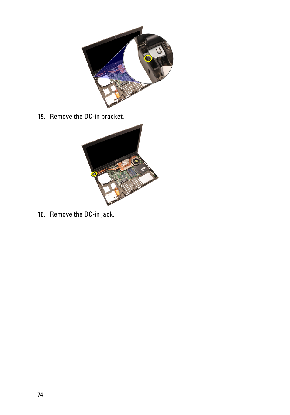 Dell Precision M6600 (Mid 2011) User Manual | Page 74 / 136