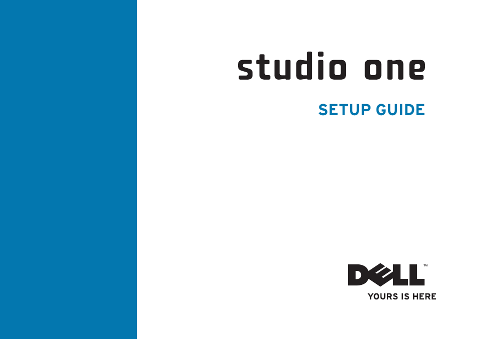 Dell Studio One 19 (1909, Early 2009) User Manual | 62 pages