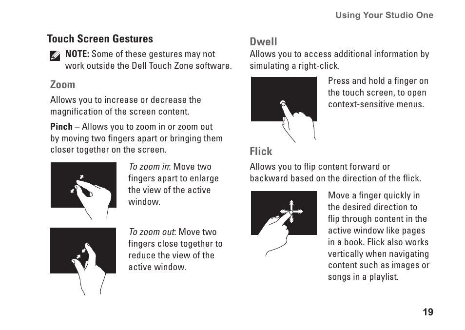 Dell Studio One 19 (1909, Early 2009) User Manual | Page 21 / 62