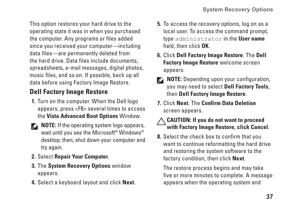 Dell Studio One 19 (1909, Early 2009) User Manual | Page 39 / 62