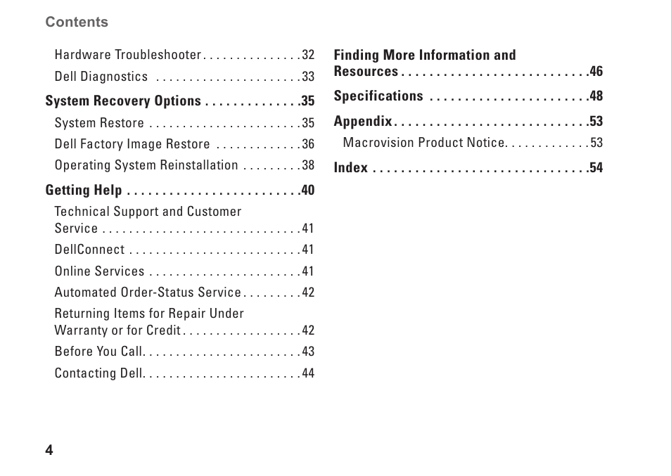 Dell Studio One 19 (1909, Early 2009) User Manual | Page 6 / 62