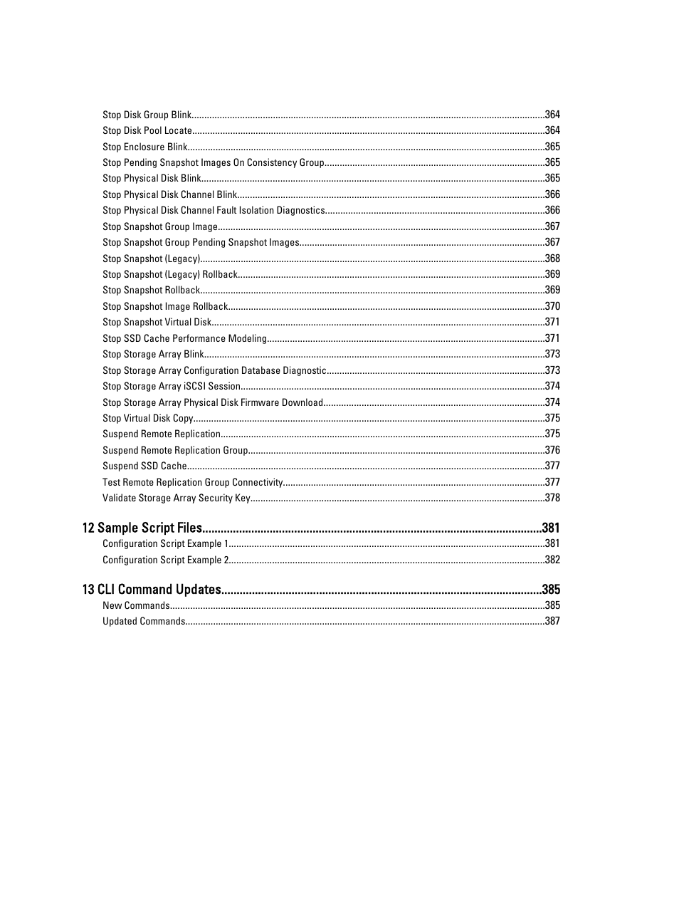 12 sample script files, 13 cli command updates | Dell PowerVault MD3260i User Manual | Page 14 / 388