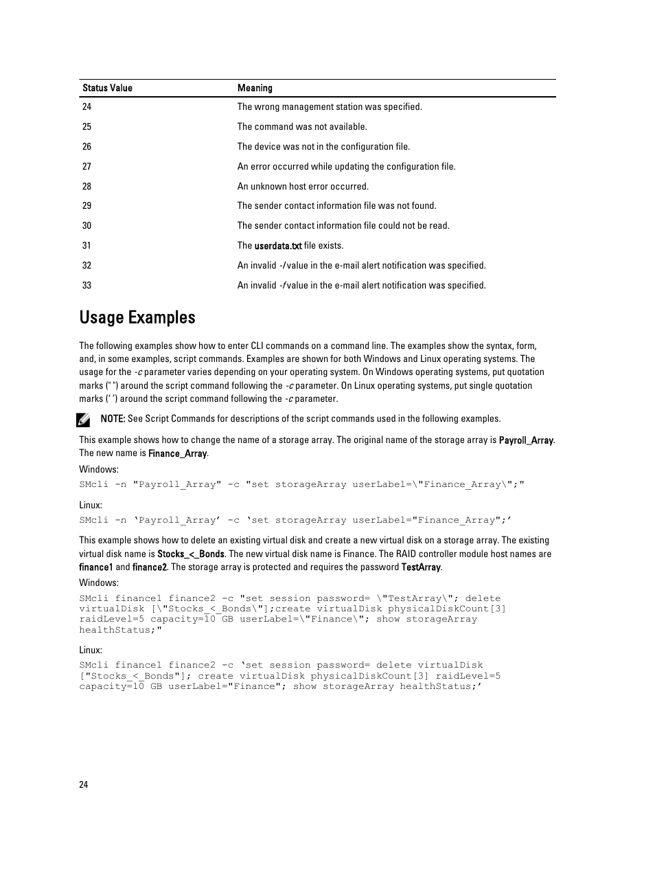Usage examples | Dell PowerVault MD3260i User Manual | Page 24 / 388