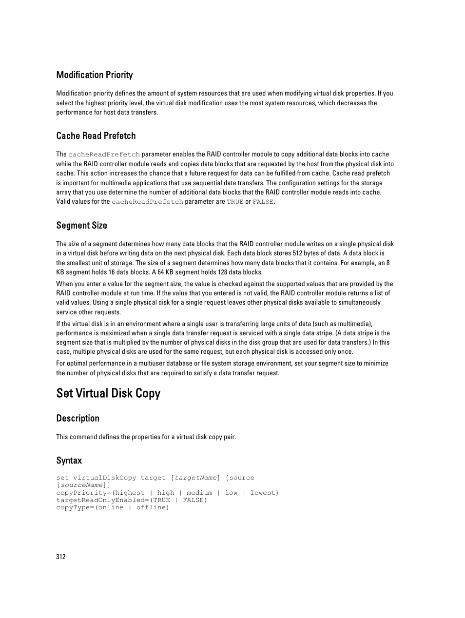 Set virtual disk copy | Dell PowerVault MD3260i User Manual | Page 312 / 388