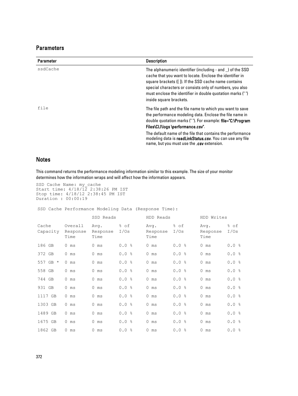 Parameters | Dell PowerVault MD3260i User Manual | Page 372 / 388