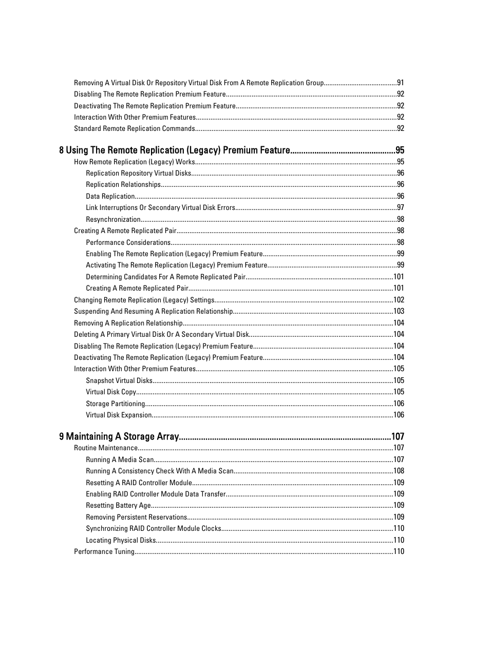 9 maintaining a storage array | Dell PowerVault MD3260i User Manual | Page 6 / 388