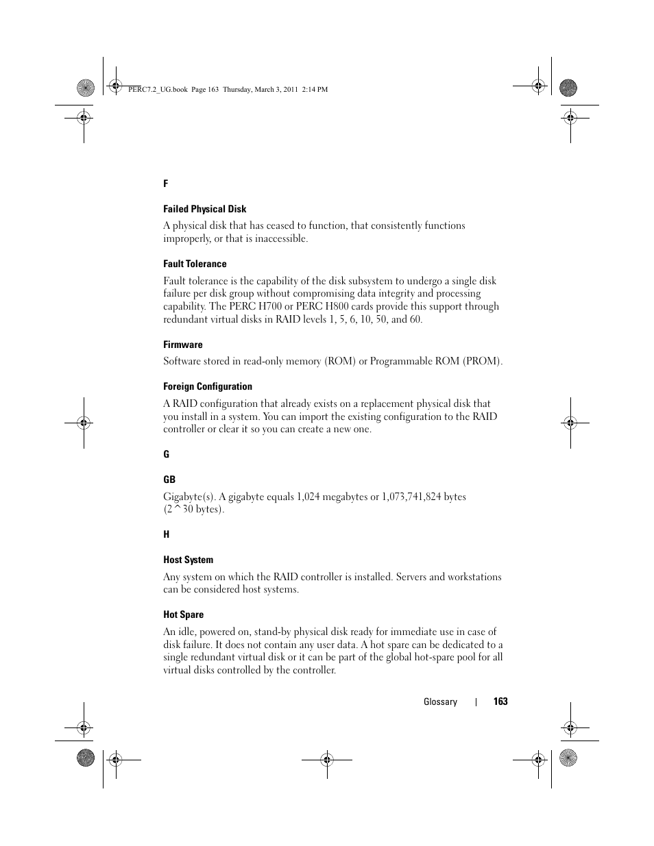 Dell PowerEdge RAID Controller H700 User Manual | Page 163 / 178