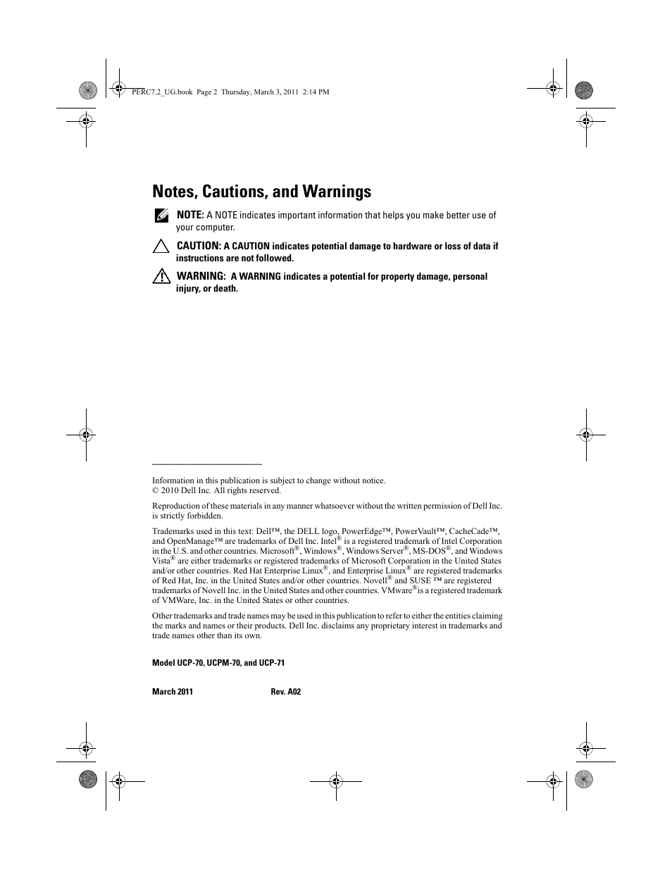 Dell PowerEdge RAID Controller H700 User Manual | Page 2 / 178