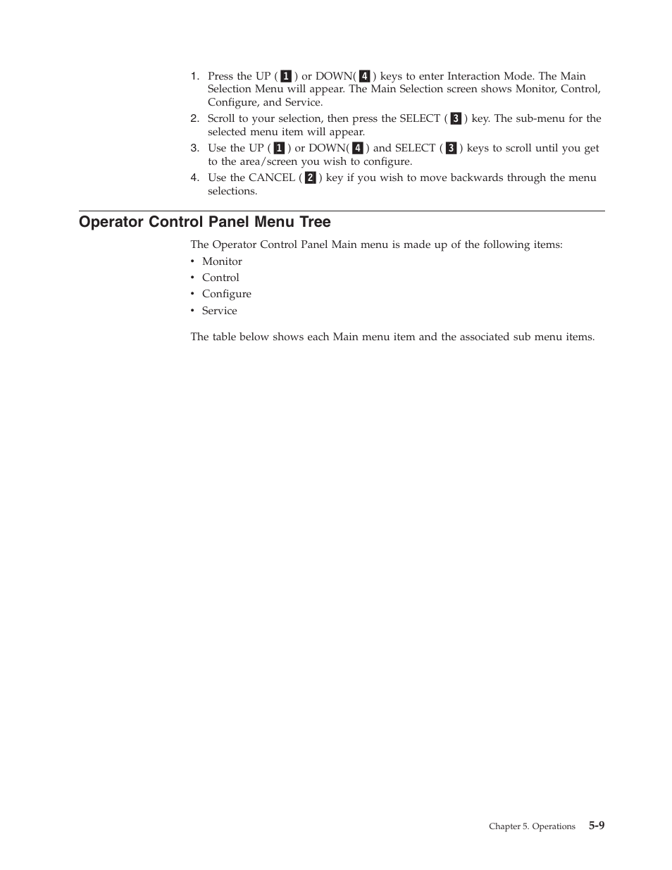 Operator control panel menu tree | Dell PowerVault TL4000 User Manual | Page 107 / 306