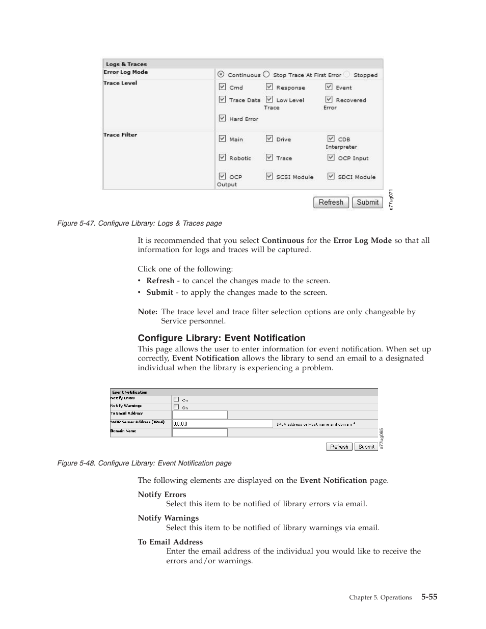 Configure library: event notification | Dell PowerVault TL4000 User Manual | Page 153 / 306