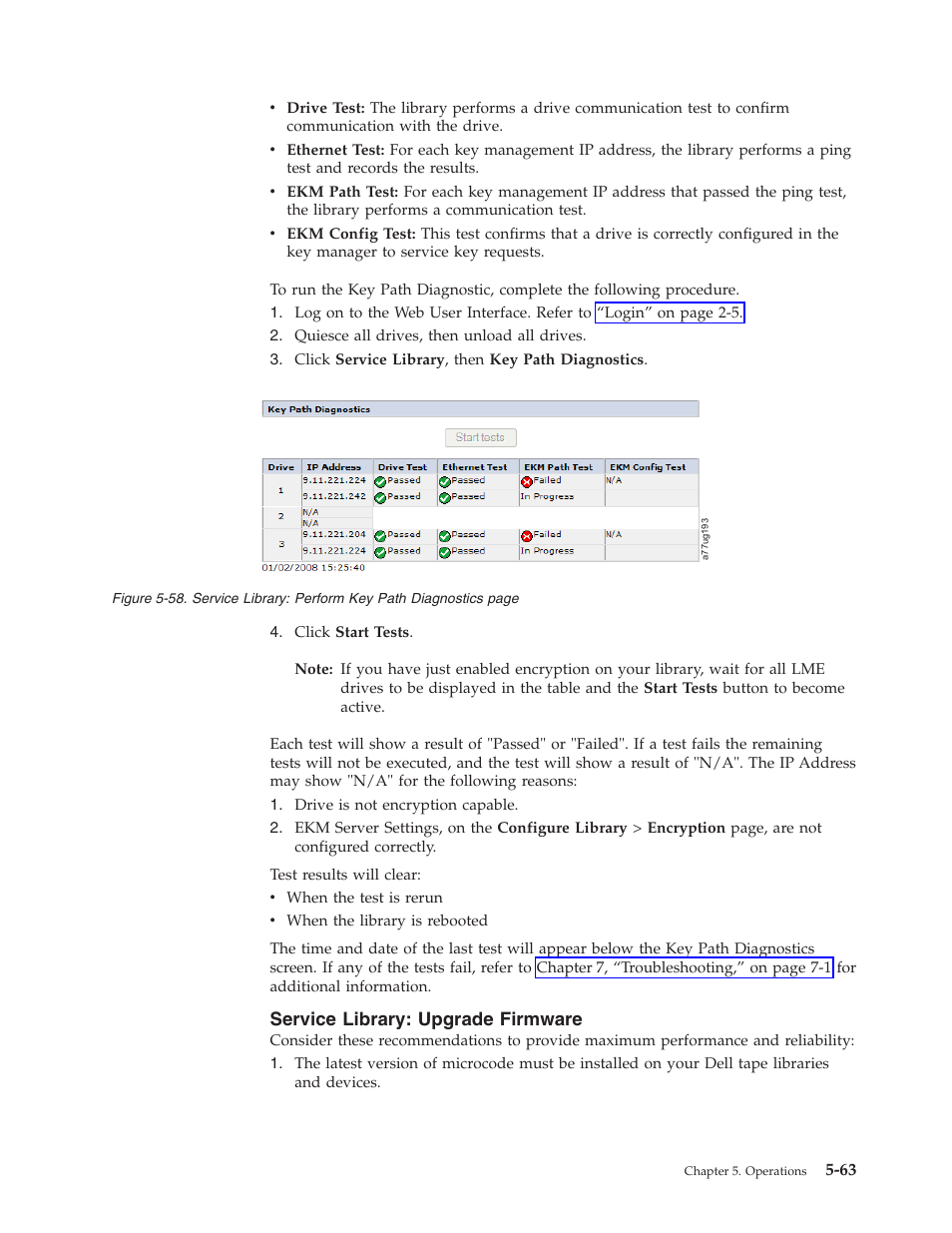 Service library: upgrade firmware | Dell PowerVault TL4000 User Manual | Page 161 / 306