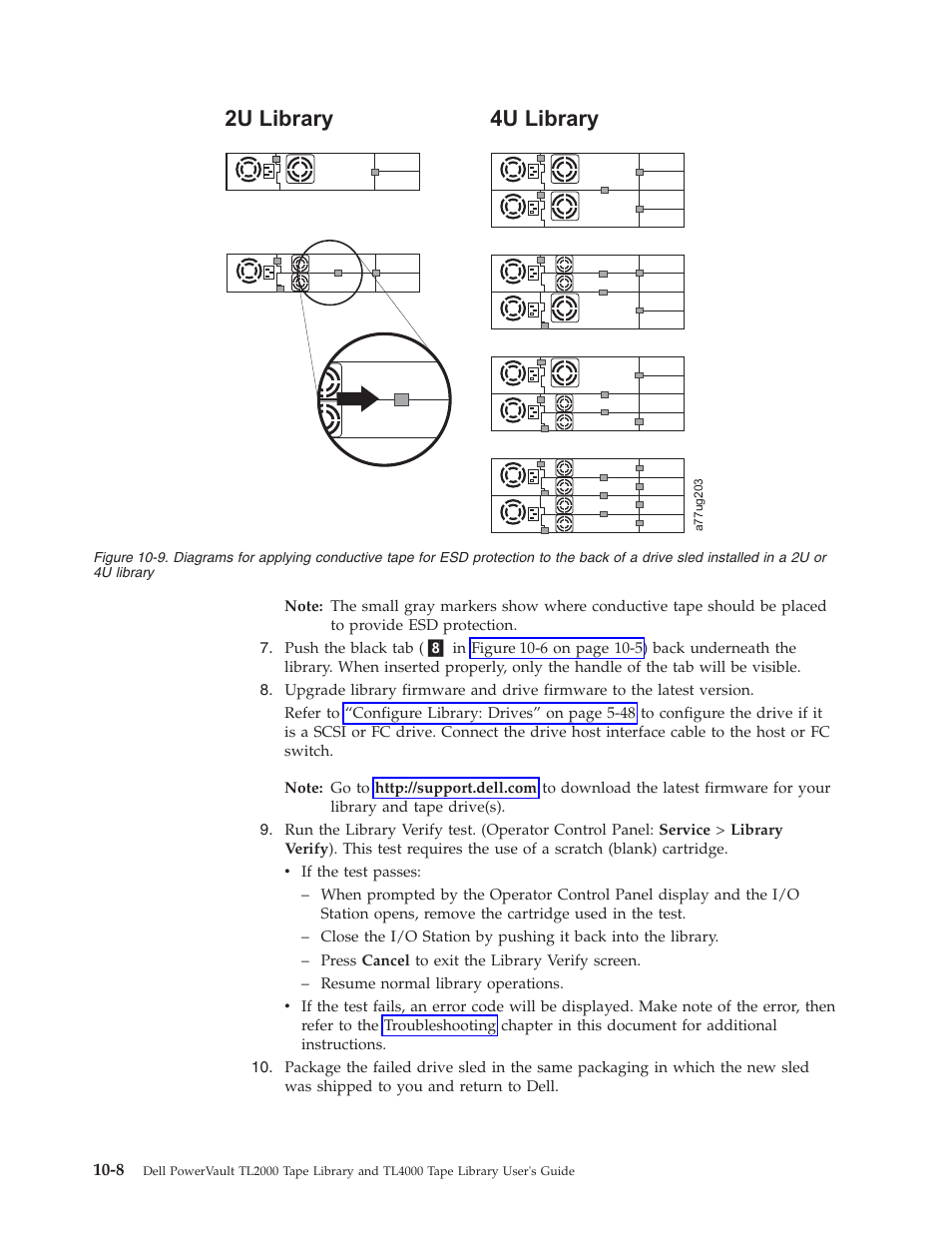 2u library 4u library | Dell PowerVault TL4000 User Manual | Page 218 / 306