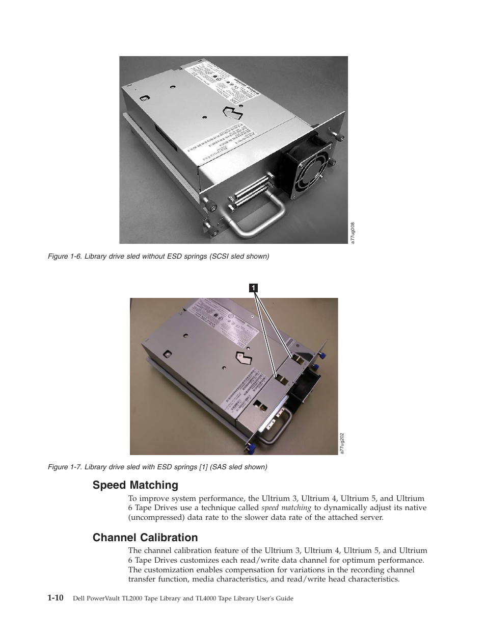 Speed matching, Channel calibration | Dell PowerVault TL4000 User Manual | Page 30 / 306