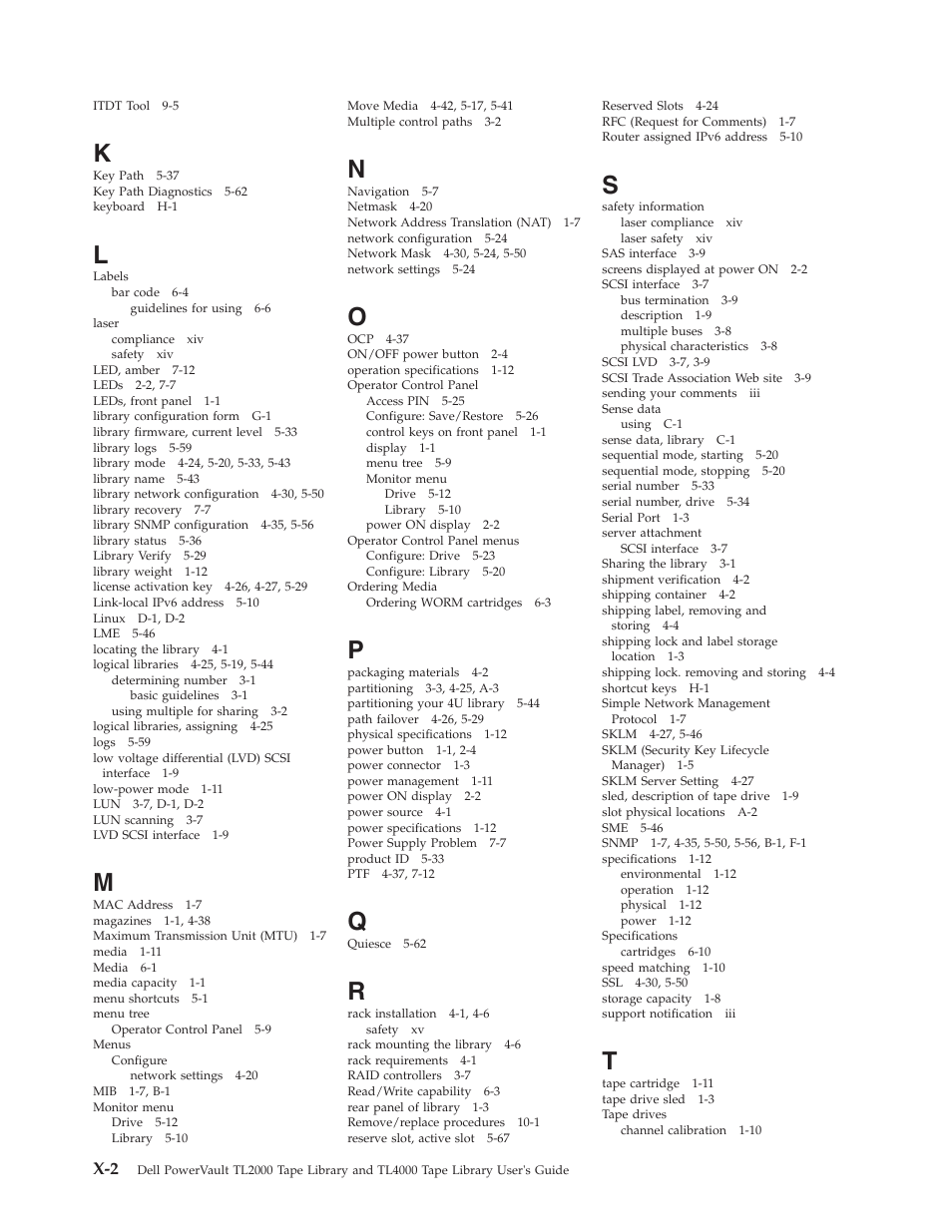 Dell PowerVault TL4000 User Manual | Page 302 / 306